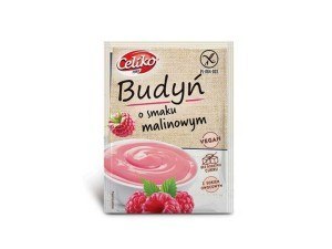 Budyń bezglutenowy o smaku malinowym 40g Budyń bezglutenowy o smaku malinowym 40g