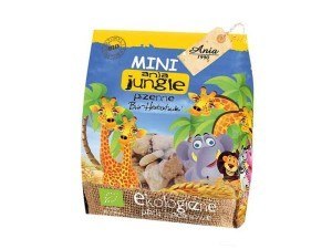 Ciastka kakaowe mini jugle BIO 100g