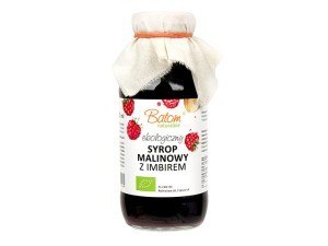 Syrop malinowy z imbirem BIO 330ml